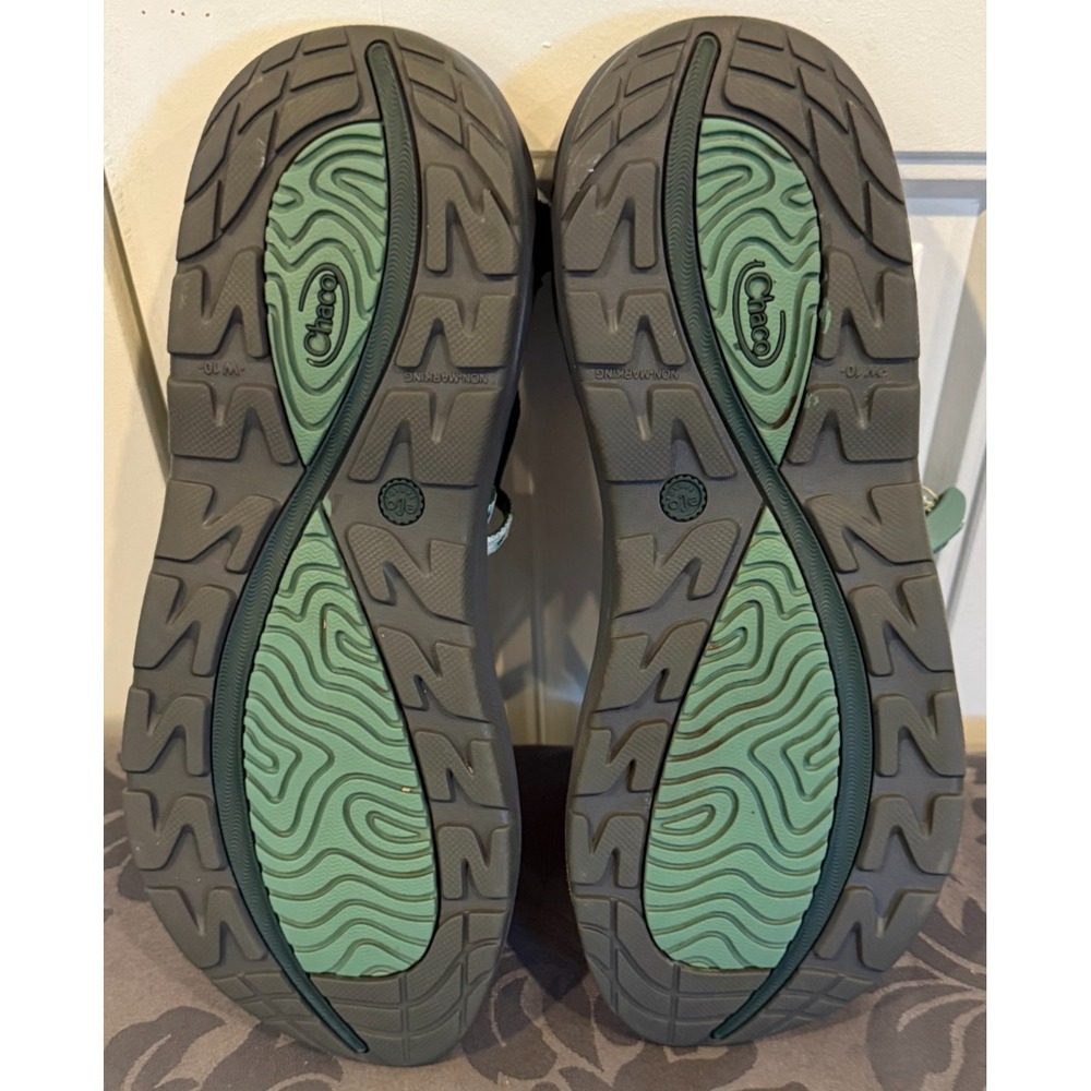 Chaco Z/2 Classic Women's W10 Floral Green Teal Strappy Hiking Sandals - Picture 5 of 10